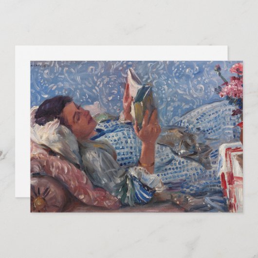 De lezer | Lovis Corinth (Voorkant / Achterkant)