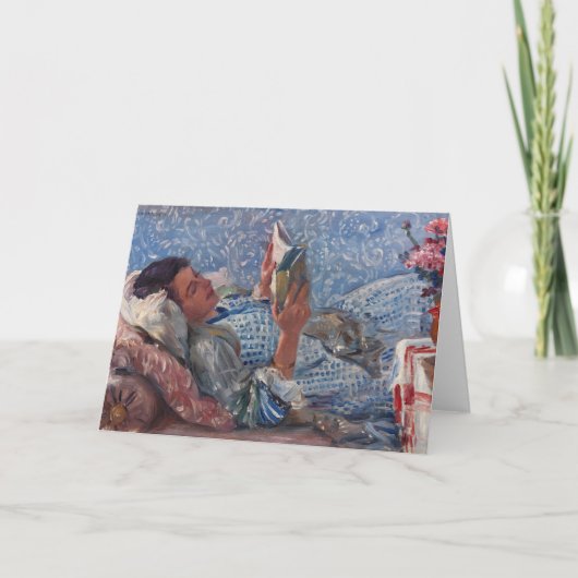 De lezer | Lovis Corinth Kaart (Voorkant)