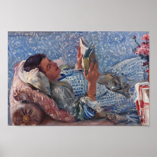 De lezer | Lovis Corinth Poster (Voorkant)