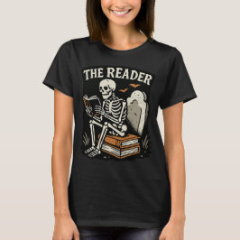 De lezer | Skeleton Booklover Halloween T-shirt