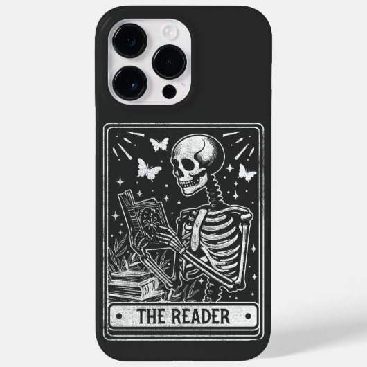 De lezer Skeleton lezen Booklover Halloween Case-Mate iPhone Case (Achterkant)