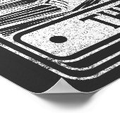 De lezer Skeleton lezen Booklover Halloween Poster (Hoek)