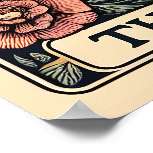 De Lezer Skeleton Tarot Kaart Poster (Hoek)