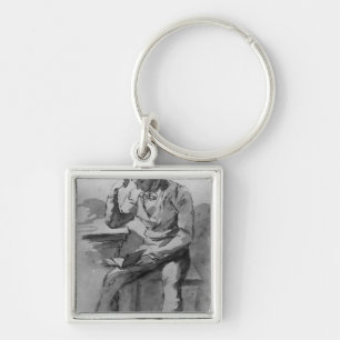 De lezer sleutelhanger