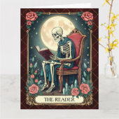 De lezer,  stijl Tarot Kaart Skelet (Gele Bloem)