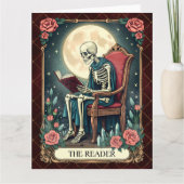 De lezer,  stijl Tarot Kaart Skelet (Voorkant)