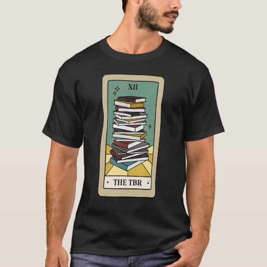 De lezer Tarot Card Bookish Apparel Book T-shirt (Voorkant)