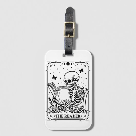 De lezer Tarot-kaart Bagagelabel (Voorkant (verticaal))