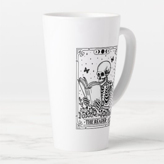 De lezer Tarot-kaart Latte Mok (Rechterhoek)
