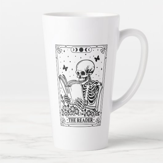 De lezer Tarot-kaart Latte Mok (Rechts)