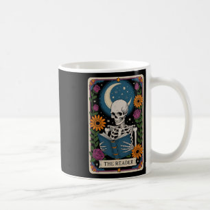 De lezer Tarot Kaart Skelet Leesboek Bookwo Koffiemok