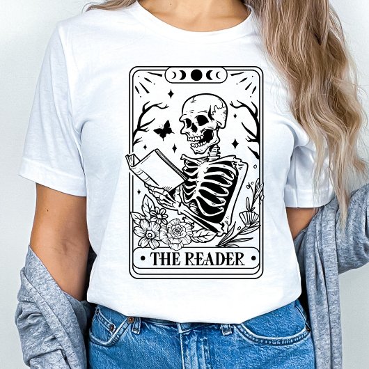 De Lezer Tarot Skelet T-shirt