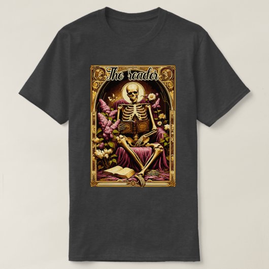 De lezer tarot skelet t-shirt (Design voorkant)