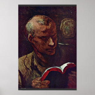 De lezer van Daumier Honoré Poster
