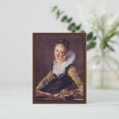 De lezer van Fragonard Jean-Honoré (beste kwalitei Briefkaart (Staand voorkant)