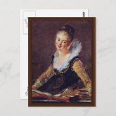 De lezer van Fragonard Jean-Honoré (beste kwalitei Briefkaart (Voorkant / Achterkant)