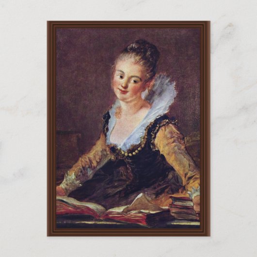 De lezer van Fragonard Jean-Honoré (beste kwalitei Briefkaart (Voorkant)