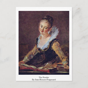 De lezer van Jean-Honore Fragonard Briefkaart
