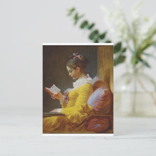 De lezer van Jean-Honore Fragonard Briefkaart (Staand voorkant)