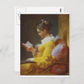 De lezer van Jean-Honore Fragonard Briefkaart (Voorkant / Achterkant)