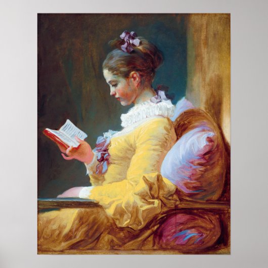 De lezer van Jean-Honoré Fragonard Poster (Voorkant)