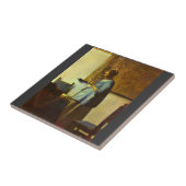 De lezer van Johannes Vermeer Tegeltje (Zijkant)
