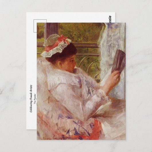 De lezer van Mary Cassatt Briefkaart (Voorkant / Achterkant)