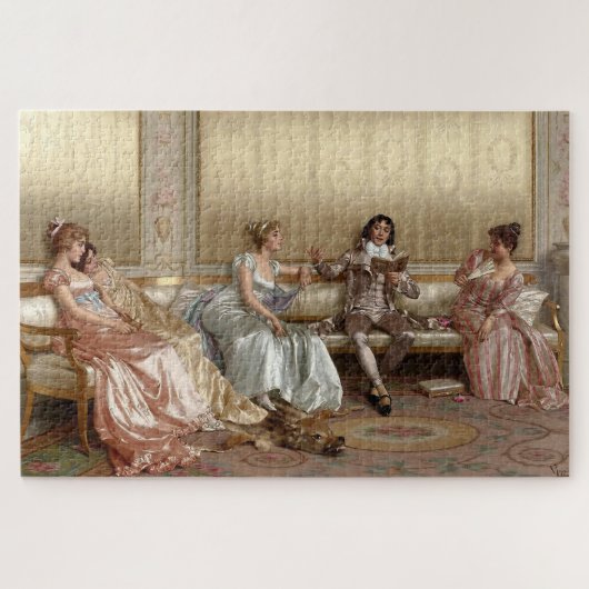De lezing door Vittorio Reggianini Legpuzzel (Horizontaal)