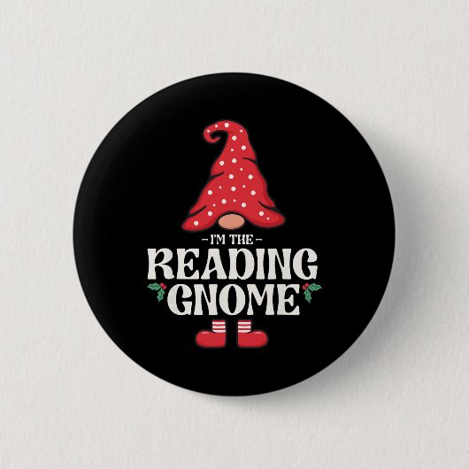 De lezing Gnome Fun Family Matching Group Christus Ronde Button 5,7 Cm (Voorkant)