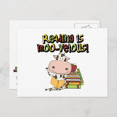 De lezing is moo-Velous Briefkaart (Voorkant / Achterkant)