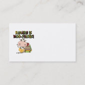 De lezing is moo-Velous Visitekaartje (Achterkant)