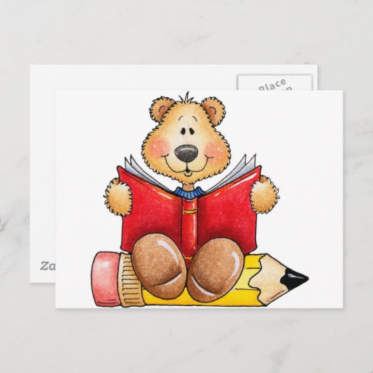 De Lezing van de teddybeer Briefkaart (Voorkant / Achterkant)