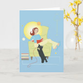 De Lezing van Gal van Scottie - Wenskaart Kaart (Gele Bloem)