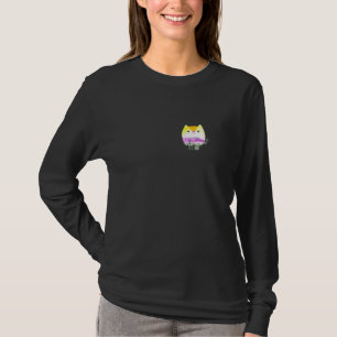 De LGBTQA Genderqueer Non-Binary NB Pride Cat T-shirt