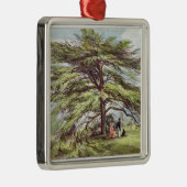 De Libanese cedar-boom in het Arboretum, Kew Garde Metalen Ornament (Rechts)