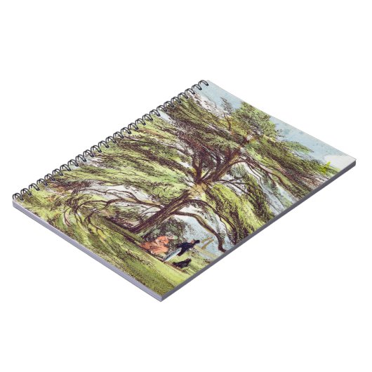 De Libanese cedar-boom in het Arboretum, Kew Garde Notitieboek (Linkerzijde)