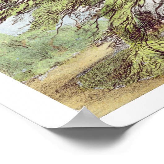 De Libanese cedar-boom in het Arboretum, Kew Garde Poster (Hoek)