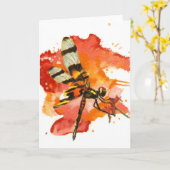 De Libel van de Wimpel van Halloween Kaart (Gele Bloem)