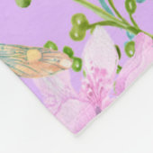 De libellen in de tuin fleece deken (Hoek)