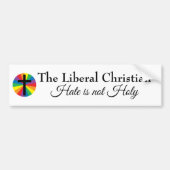 De Liberal Christelijk bumper sticker (Voorkant)