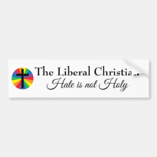De Liberal Christelijk bumper sticker