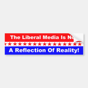 De liberale media zijn geen weerspiegeling van de bumpersticker