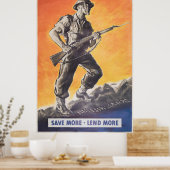 De Liberator. Vertegenwoordiging van Brits poster  (Keuken)