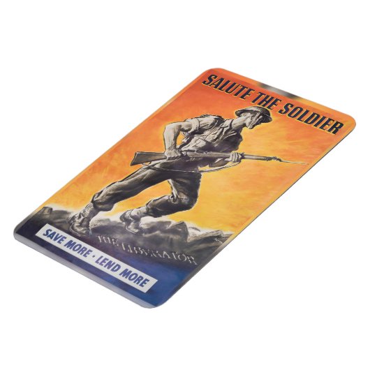 De Liberator. Vertegenwoordiging van Brits poster  Magneet (Linkerzijde)