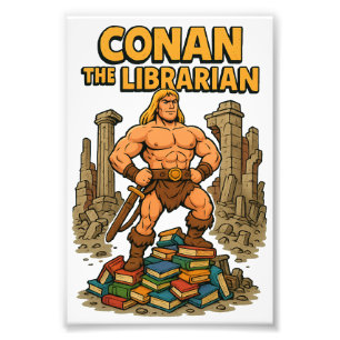 De Liberiaan - Barbaar van boeken Foto Afdruk