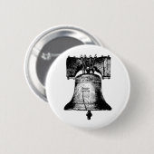 De Liberty Bell Ronde Button 5,7 Cm (Voorkant /achterkant)