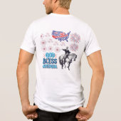 De Liberty Lights Schijnen wit Tri-Blend Shirt (Achterkant)