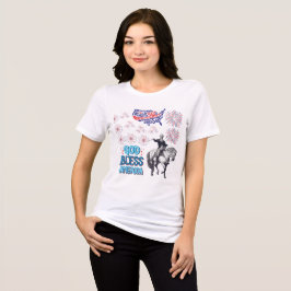 De Liberty Lights Schijnen wit Tri-Blend Shirt