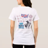 De Liberty Lights Schijnen wit Tri-Blend Shirt (Achterkant)