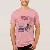 De Liberty Lights Show is paars Tri-Blend Shirt (Voorkant)